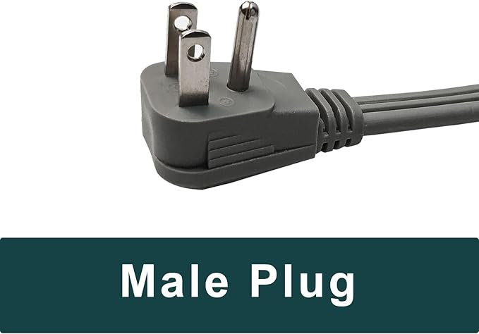 EP 6 Ft Heavy Duty Appliance Extension Cord - 14 Gauge 3 Prong Grounded Cable Wire, Ideal for Air Conditioners, Refrigerators, Microwaves, Washing Machines & More - Indoor Use, Gray