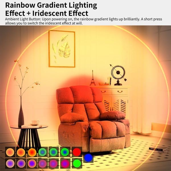 Rechargeable LED Wall Lamp Magnetic Motion Sensor Dimmable Stick on Night Light for Bedroom Closet Under Cabinet Lighting (2, Black)