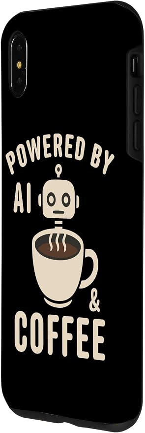 Powered by AI and Coffee Robot Case for iPhone XS Max