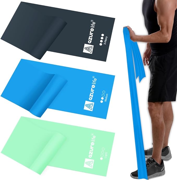 Resistance Bands,Professional Long Non-Latex Elastic Stretch Bands,Exercise Bands for Physical Therapy, Yoga, Pilates, Rehab, at-Home or The Gym Workouts, Strength Training