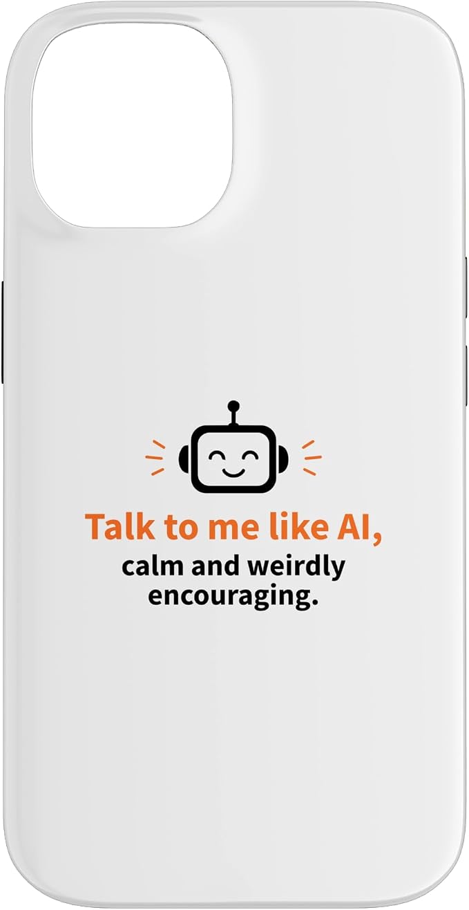 AI Robot Calm Encouraging Tech Support Case for iPhone 14