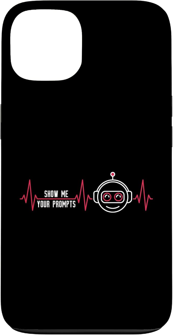 Show Me Your Prompts AI Artificial Intelligence Heartbeat Case for iPhone 13