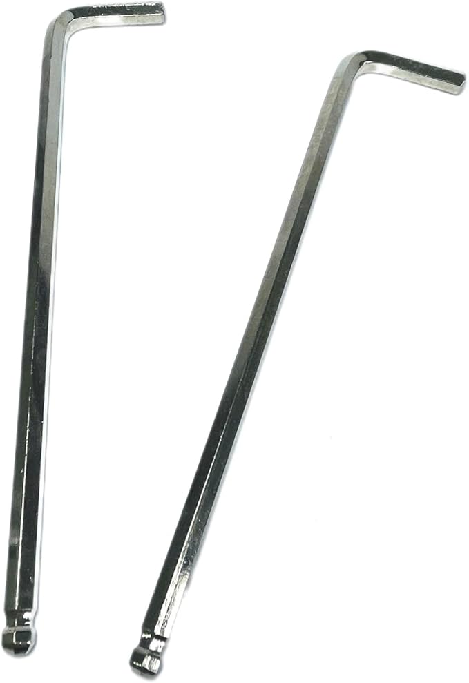 2pcs 6mm Ball End Allen Wrench sets,6mm Hex Key Wrench set,6mm ball end Hex Driver allen key Door Key L Shaped hex wrench set with Long Arm 173mm lengh.6mm ball end hex wrench