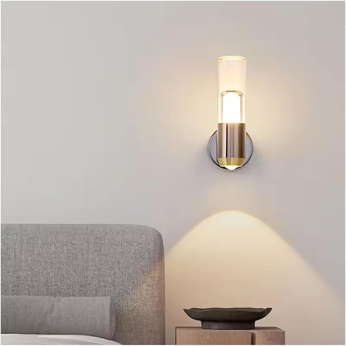 Modern Minimalist LED Wall Lamps, Transparent Ambient Lighting in Bedrooms, Background Decorative Fixtures,Wall lamp Indoor
