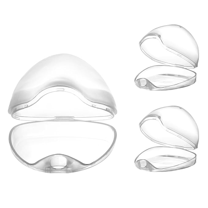 Accmor Pacifier Case, Pacifier Holder Case, Pacifier Container for Travel, BPA Free, Transparent, 3 Pack