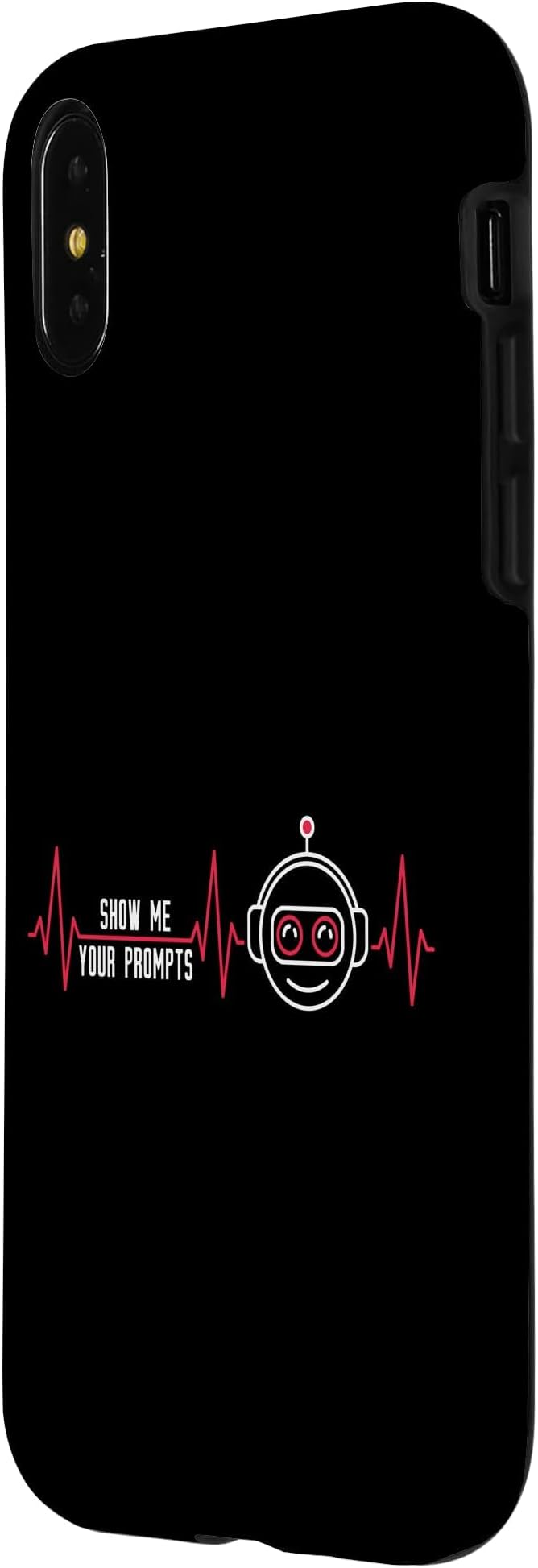 Show Me Your Prompts AI Artificial Intelligence Heartbeat Case for iPhone X/XS