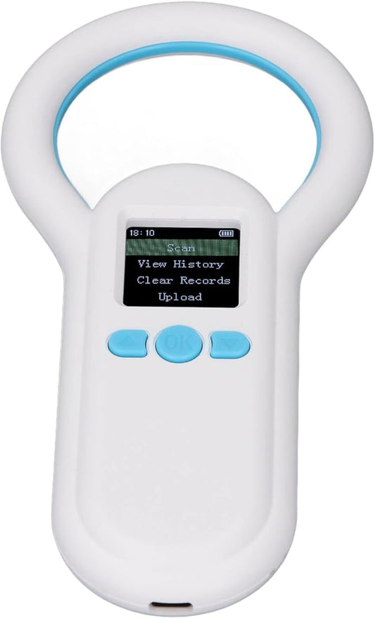 BT Pet Microchip Scanner, ABS Material, Enhanced Recognition with 1.44 Inch Display and Long Battery Life for Animal Management