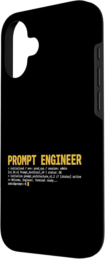 Prompt Engineer Terminal Screen AI Developer Software Coder Case for iPhone 16