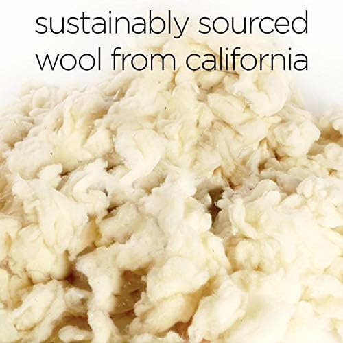 Molly Mutt Sheepy Wool Crate Mat - 100% Cotton Canvas Cover with Temperature-Regulating 100% Natural Wool-Filled Insert Dog Bed - Soft & Supportive Wool-Filled Bed - (30"x21"x2.5", Rough Gem)