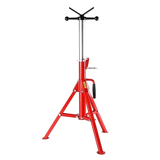 Pipe Jack Stand Robust Steel Heavy-Duty Construction | Adjustable Height Range | Folding & Portable Design | Secure Stability | Versatile Applications