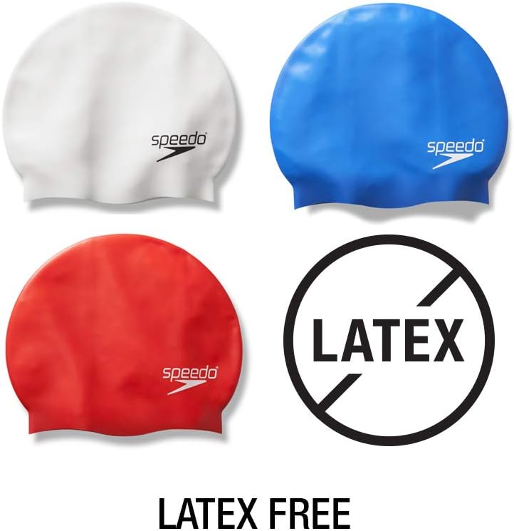 Speedo Silicone Swim Cap - Durable, Comfortable Fit for Enhanced Performance | Ideal for Competitive Swimmers