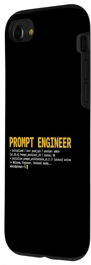 Prompt Engineer Terminal Screen AI Developer Software Coder Case for iPhone SE (2020) / 7/8