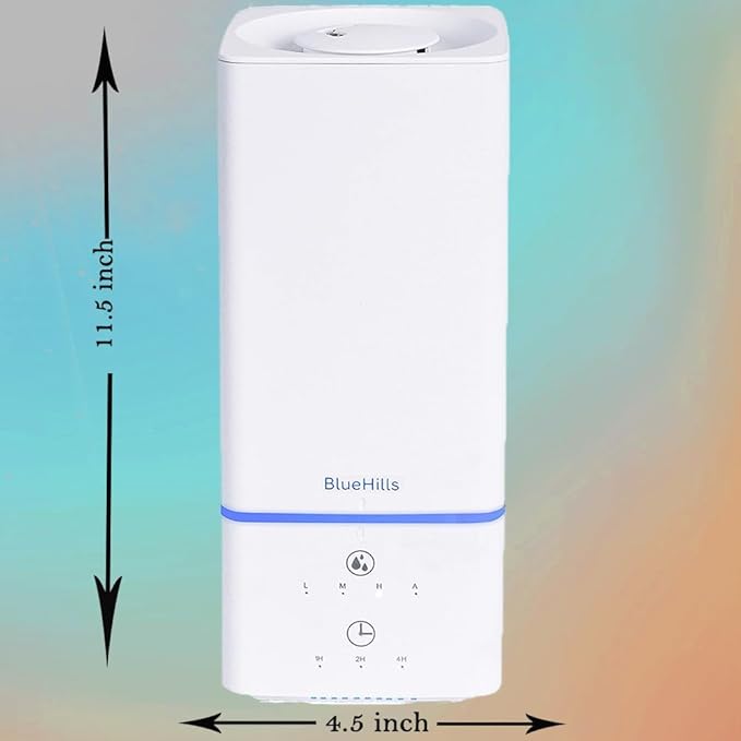 BlueHills Premium Set of Two Large 2000 ML and 2500 ML XL Essential Oil Diffusers Humidifier Combo for Large Room Home with Décor LED Lights Great Gift – Value Pack of White