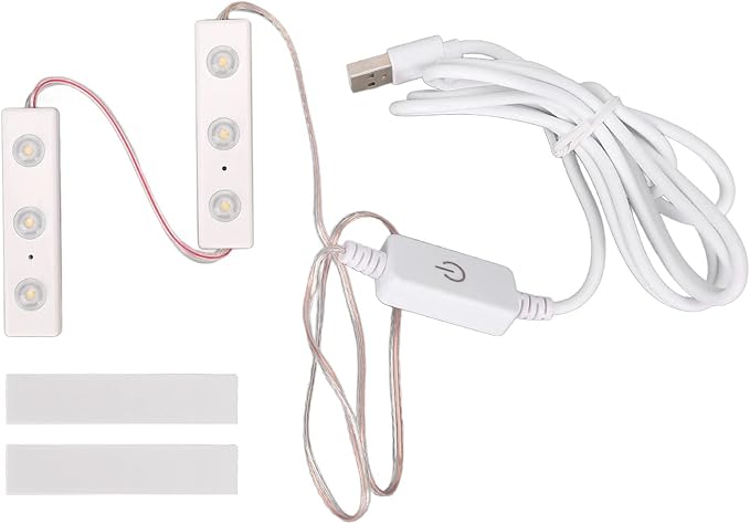 Dioche Vanity Mirror Lights, String Light Bars Ultra Bright White LED, Adjustable Brightness, USB Plug in, Makeup Vanity Table & Bathroom (2 Strings)