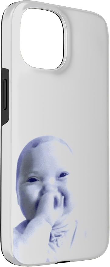 AI Baby Holding Laugh Meme Case for iPhone 15