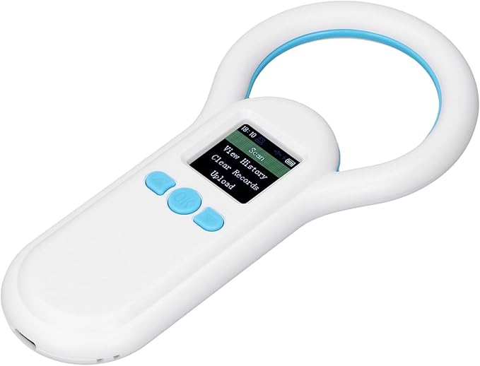 S20 Pet Microchip Scanner, ABS Material, 500 Records Storage, USB Upload, Fast Recognition for Dogs and Cats