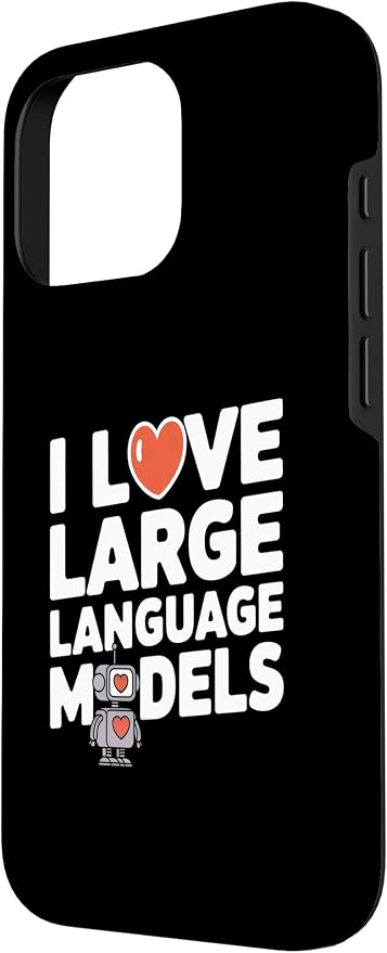 iPhone 16 Pro Funny Robot AI Lover I love large language models LLMs Case