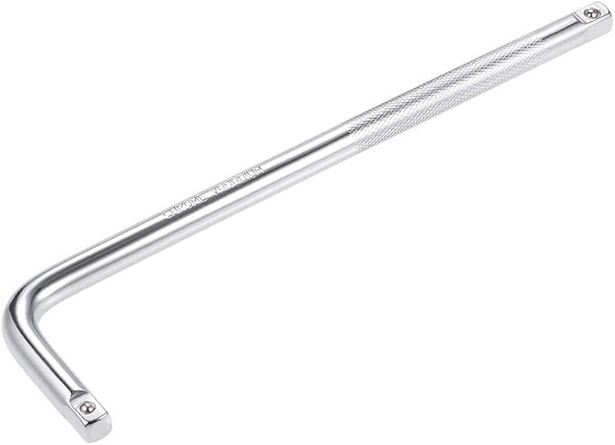 uxcell 3/8" Drive Socket Breaker l Shape Extension Bar Wrench, CR-V