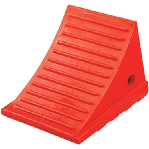 Checkers One Large Wheel Chock for 27-35" Tires, Heavy Duty Wheel Chocks for Semi Trucks, Utility, Tractor Trailer, 30k lb Load Capacity, Made in The USA, Polyurethane, UC1700