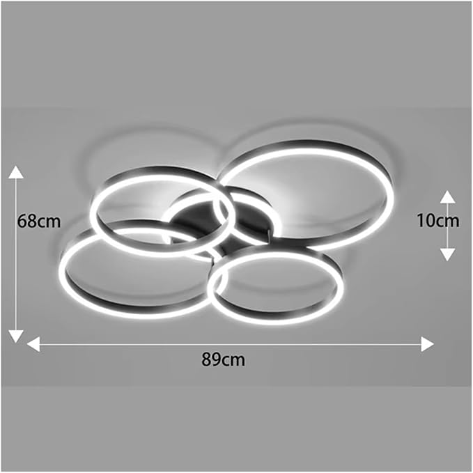 Nordic Decoration Home Bedroom Decor Smart led Lamps Ceiling Lights for Living Room Indoor Lighting, Luxury(Cold White,68 x 89 cm)