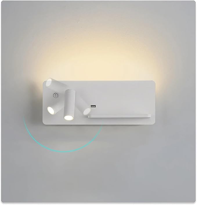 Wireless Charging Column Modern Minimalist Style LED Tone Wall Light Black White Luxury Home Decor Home Appliances Bedroom Nightstand, Led Chandeliers