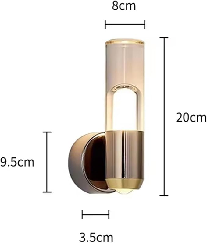 Modern Minimalist LED Wall Lamps, Transparent Ambient Lighting in Bedrooms, Background Decorative Fixtures,Wall lamp Indoor