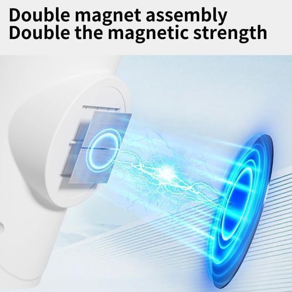 Rechargeable LED Wall Lamp Magnetic Motion Sensor Dimmable Stick on Night Light for Bedroom Closet Under Cabinet Lighting (4, White)