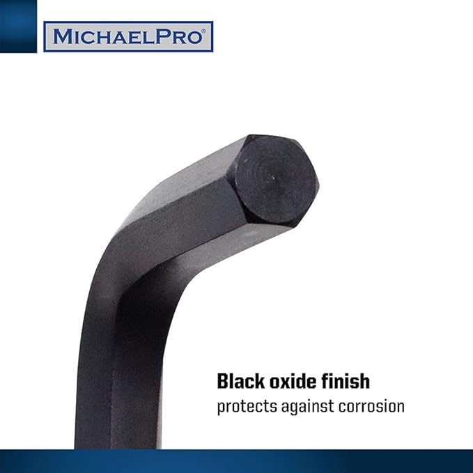 MichaelPro MP001048 Ball End Hex Key Set, 9pc Allen Wrench Set in Metric, Comes with a Convenient Storage Holder with Hook