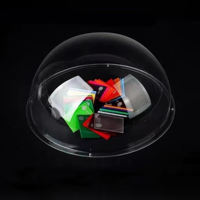 LOTOWELZON 5inch Acrylic Replacement Transparent Clear Camera Dome Cover Security Camera Housing Pet Dog Fence Window Skylight Window (ID130mm*H65mm/5.12 * 2.56in)