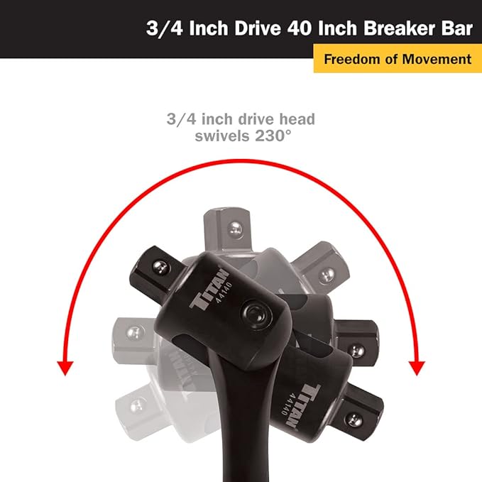 Titan 44140 3/4-Inch Drive 40-Inch Breaker Bar