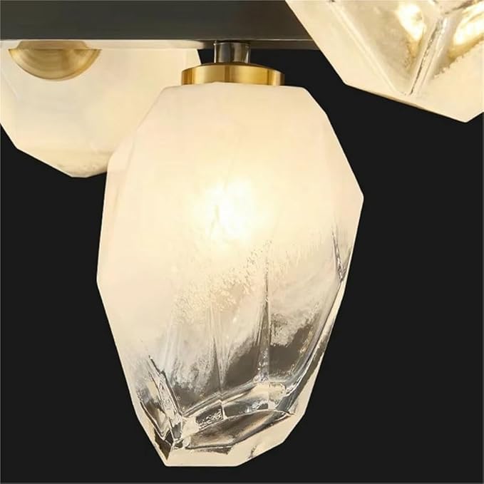 Pendant Lights Nordic Smart Home Decoration Pendant Light, Living Room Dining LED Indoor Lighting(Warm White,Golds 12 Heads)