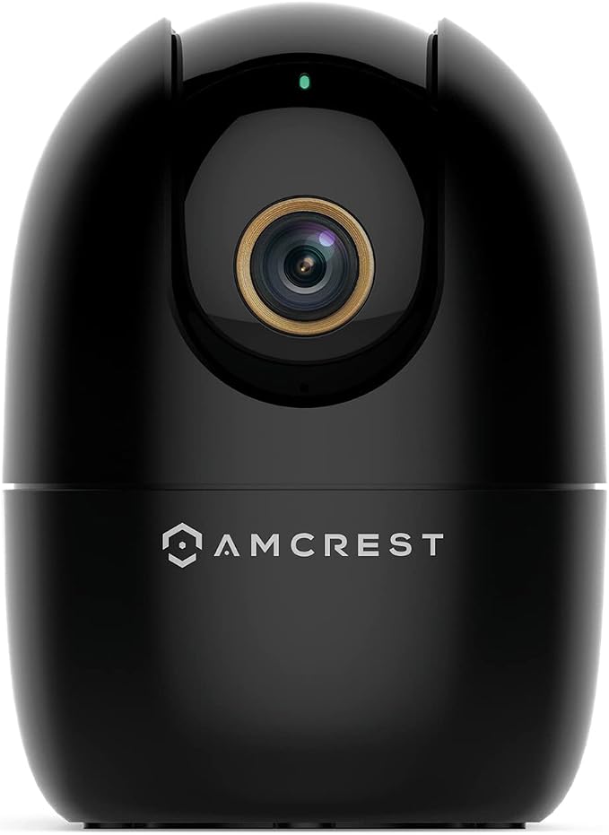 Amcrest 4MP WiFi Camera Indoor, Dog Camera, Sound & Baby Monitor, Human & Pet Detection, Motion-Tracking, w/ 2-Way Audio, Pan/Tilt Wireless IP Camera, Night Vision, Smart Home ASH41-B
