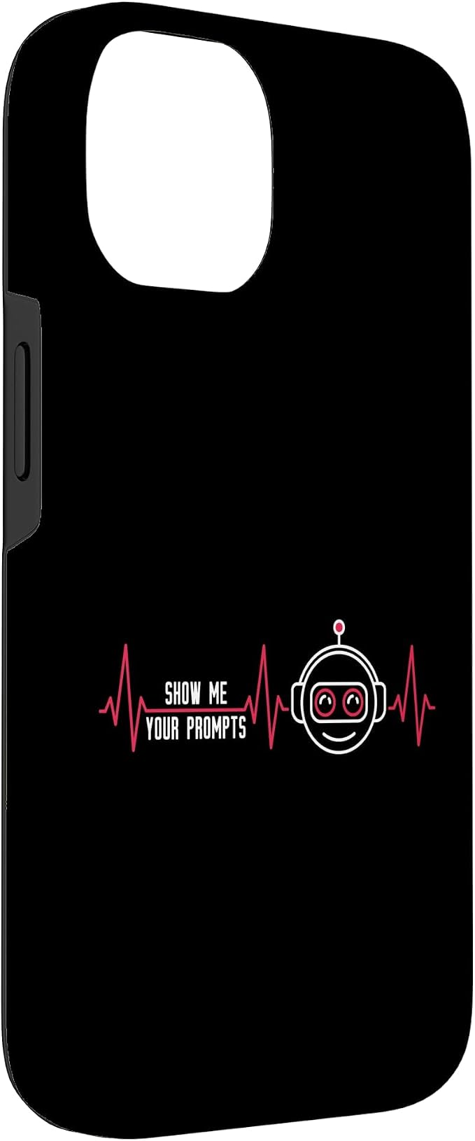 Show Me Your Prompts AI Artificial Intelligence Heartbeat Case for iPhone 14