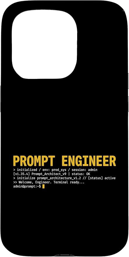 Prompt Engineer Terminal Screen AI Developer Software Coder Case for iPhone 15 Pro