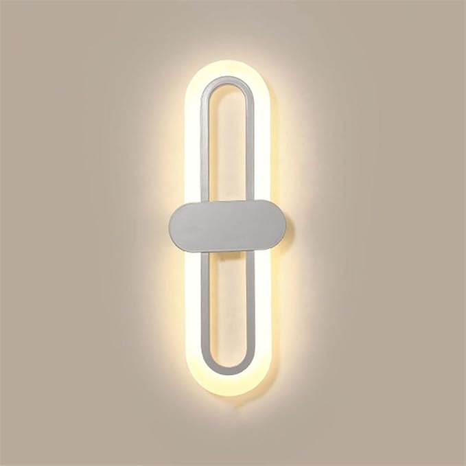 Bedroom Bedside Modern Minimalist Living Room Background Wall Led Three-Color Light-Changing Wall Lamp Simple Aisle Balcony Lamp,Wall Decorations