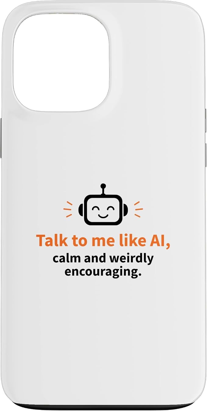 AI Robot Calm Encouraging Tech Support Case for iPhone 13 Pro Max