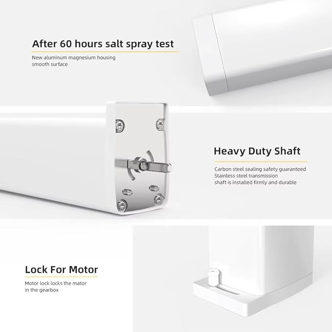 Pre-Assembled Motorized Curtain Track with Remote, 1.8N Automatic Curtain Opener System, Dry Contact Electric Curtains for Smart Home & Commercial Automation (6 meters (236.2 inches))