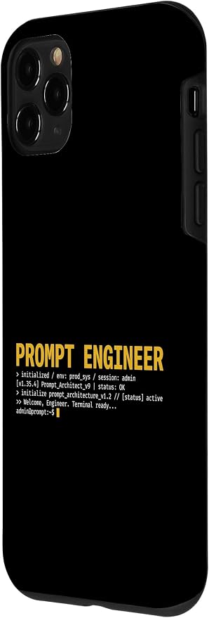 Prompt Engineer Terminal Screen AI Developer Software Coder Case for iPhone 11 Pro
