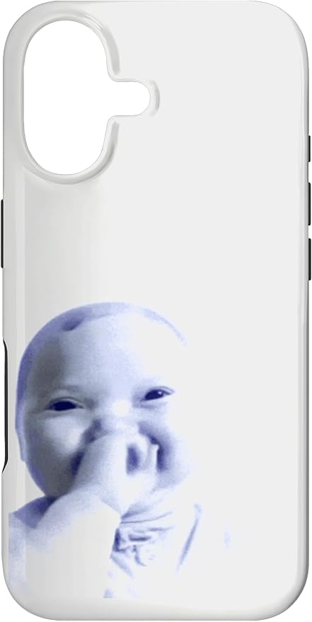 AI Baby Holding Laugh Meme Case for iPhone 17