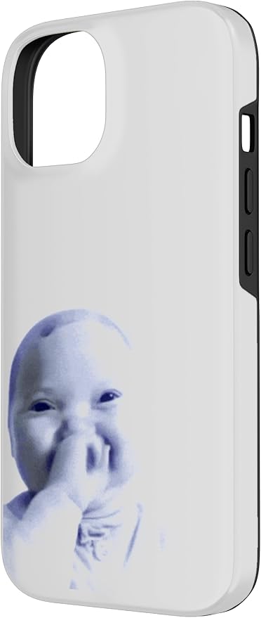 AI Baby Holding Laugh Meme Case for iPhone 14