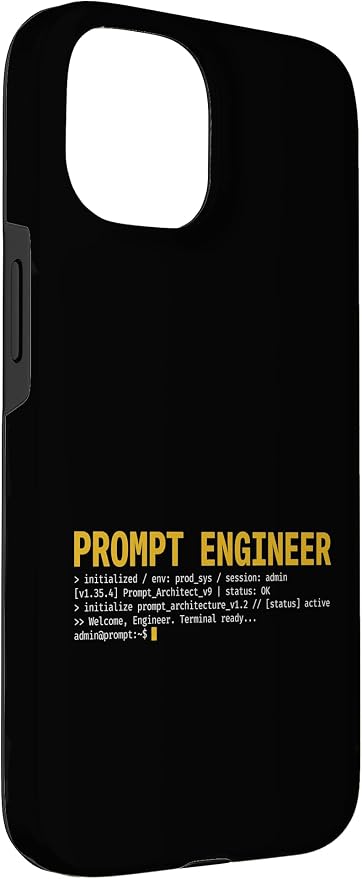 Prompt Engineer Terminal Screen AI Developer Software Coder Case for iPhone 15
