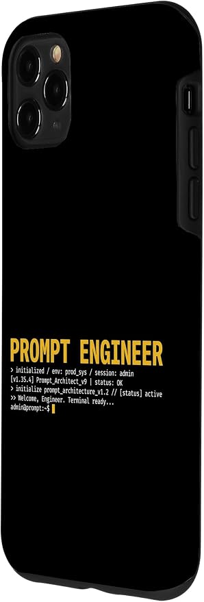 Prompt Engineer Terminal Screen AI Developer Software Coder Case for iPhone 11 Pro Max