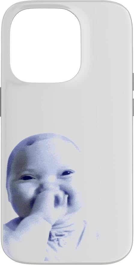 AI Baby Holding Laugh Meme Case for iPhone 14 Pro