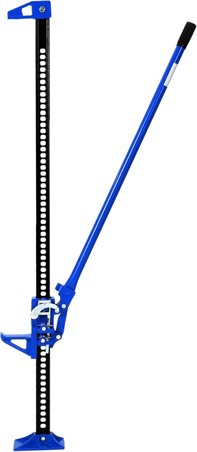GarveeTech 60" Farm Jack, 3 Ton Capacity Ratcheting Off Road, Utility Heavy-Duty F-arm J-ack for Tractor, Truck, SUV, Lift Height 5.12-52 inches