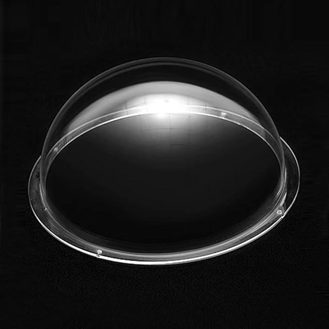 LOTOWELZON 4inch Acrylic Replacement Transparent Clear Camera Dome Cover Security Camera Housing Pet Dog Fence Window Skylight Window (ID100mm*H51mm/4 * 2in)