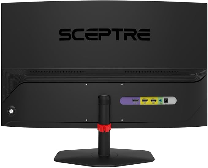 New! Sceptre Curved 24-inch Gaming Monitor 1ms 100Hz 1500R DisplayPort HDMI X2 Eye Care 100% sRGB Build-in Speakers, Machine Black 2026 (C248W-FW100T Series)