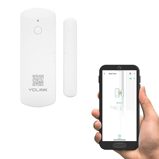 YoLink LoRa Smart Door & Window Sensor: Up to 1/4 Mile Open-Air Range, Door Left-Open Reminders, up to 5 Year Battery Life, Alexa, IFTTT, Home Assistant, Home Security, Hub Required