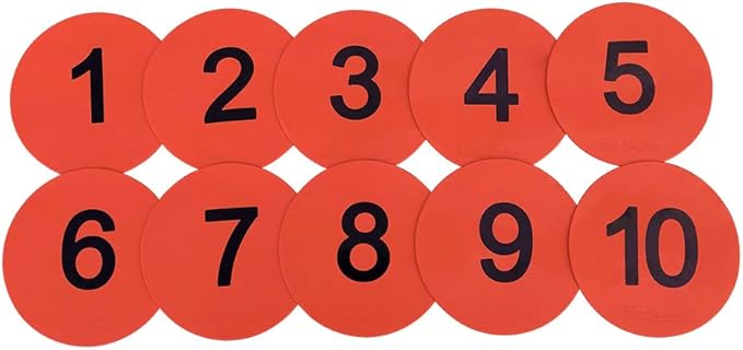 8inch Numbered Floor Spot Markers