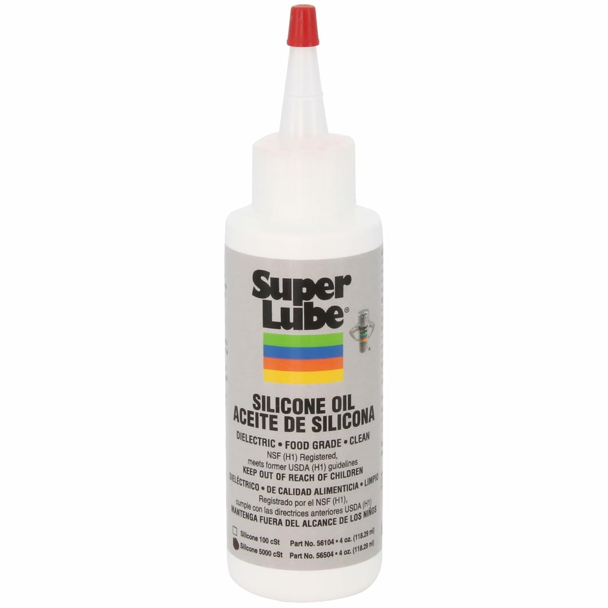Super Lube Silicone Oil - NSF Certified Food Grade | High & Low Temp Stability | 4oz Clear Bottle