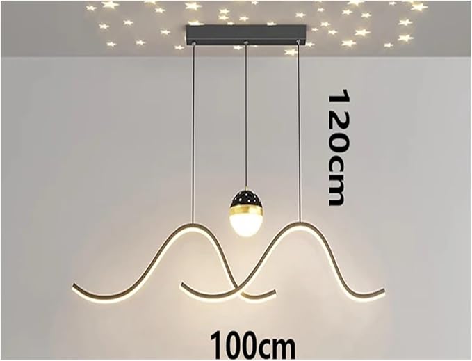 Modern Dining Room Lamparas Decoracion Smart Pendant Lights Decoration Chandeliers Compatible with Dining Room,for Living Room,OneColor